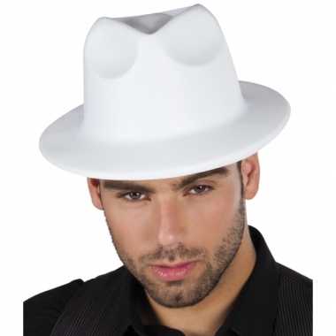 Goedkoop  Al capone hoed zwart of wit carnavalskleding