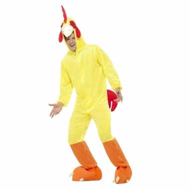 Goedkoop carnavalskleding kip/haan carnavalskleding geel volwassenen
