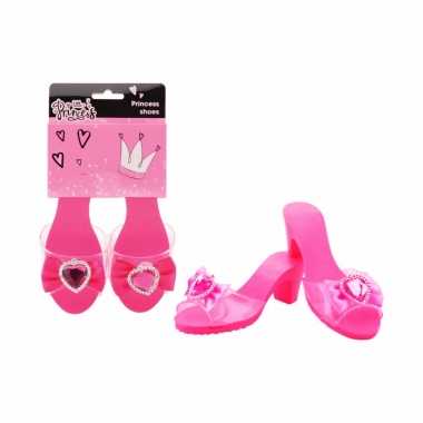 Goedkoop fuchsia roze prinses schoenen meiden carnavalskleding