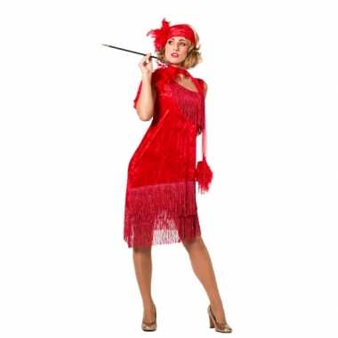 Goedkoop  Jaren dames jurkje rood carnavalskleding