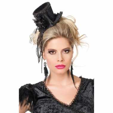 Goedkoop  Steampunk zwarte hoge hoed dames carnavalskleding