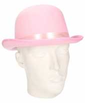 Goedkoop bolhoedje roze volwassenen carnavalskleding