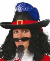 Goedkoop carnaval hoed musketier mannen carnavalskleding