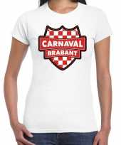 Goedkoop carnaval verkleed t-shirt brabant wit voor dames carnavalskleding