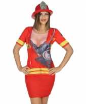 Goedkoop carnavalskleding brandweer shirt 10078282