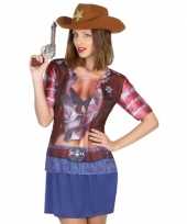 Goedkoop carnavalskleding cowgirl shirt