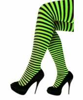 Goedkoop carnavalskleding halloween groen zwarte heksen panties maillots verkleedaccessoire dames