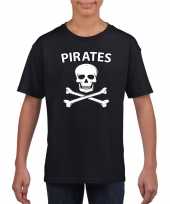 Goedkoop carnavalskleding piraten shirt zwart kinderen