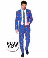 Goedkoop compleet carnavalskleding superman logo
