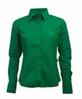 Goedkoop groen ongsleeve overhemd dames carnavalskleding