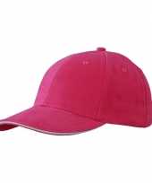 Goedkoop hard roze baseball cap carnavalskleding