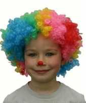 Goedkoop kinder pruik clown carnavalskleding