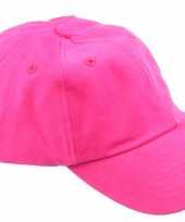 Goedkoop knalroze baseballcaps carnavalskleding