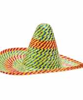 Goedkoop mexicaanse sombrero carnavalskleding 10054750