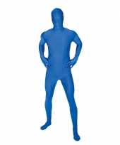 Goedkoop morphsuit carnavalskleding blauw