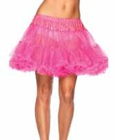 Goedkoop neon roze onderrok petticoat luxe carnavalskleding