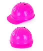 Goedkoop plastic roze bouwhelm kinderen carnavalskleding