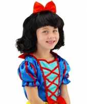 Goedkoop prinsessen kinder pruik strik carnavalskleding