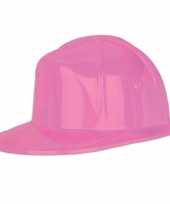 Goedkoop roze bouwhelmen carnavalskleding