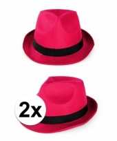 Goedkoop roze toppers gleufhoedjes stuks carnavalskleding