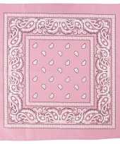 Goedkoop sjaal roze print carnavalskleding