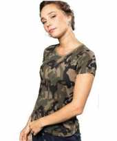 Goedkoop soldaten leger carnavalskleding camouflage shirt dames
