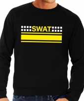 Goedkoop swat team logo sweater zwart heren carnavalskleding
