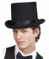 Goedkoop verkleedaccessoires zwarte hoge hoed carnavalskleding